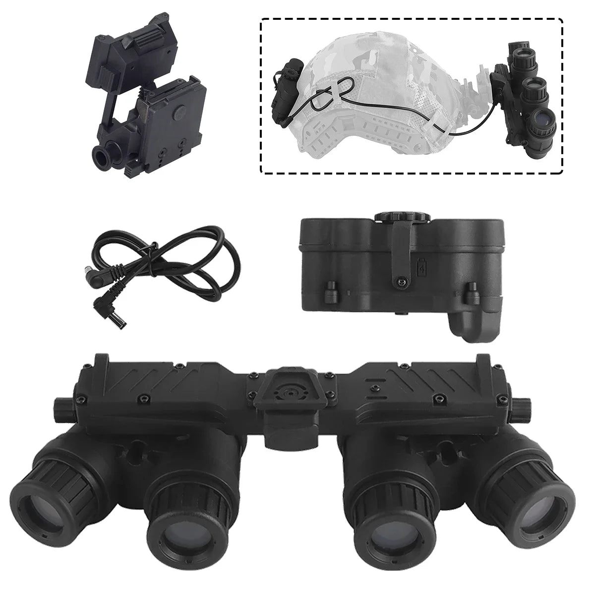 Tactical Nylon GPNVG 18 Night Vision Goggle With L4G24 Helmet NVG Mount Adapter DUMMY Model Hunting Fast Helmet Accessories