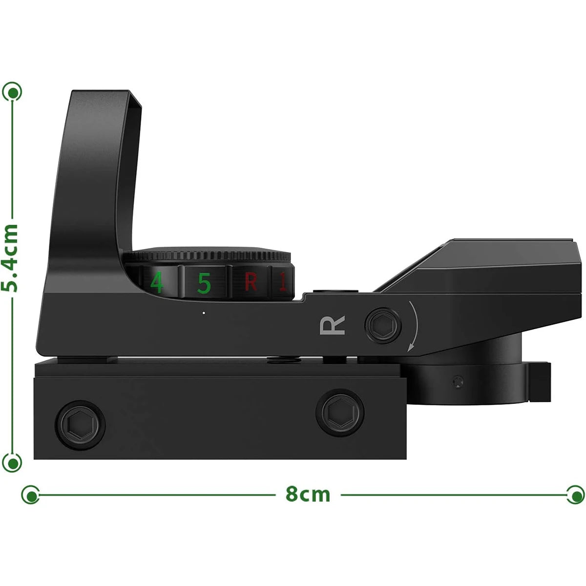 Hot 20mm Rail Riflescope Hunting Optics Holographic Red Green Dot Sight Reflex 4 Reticle Tactical Scope Collimator Sight