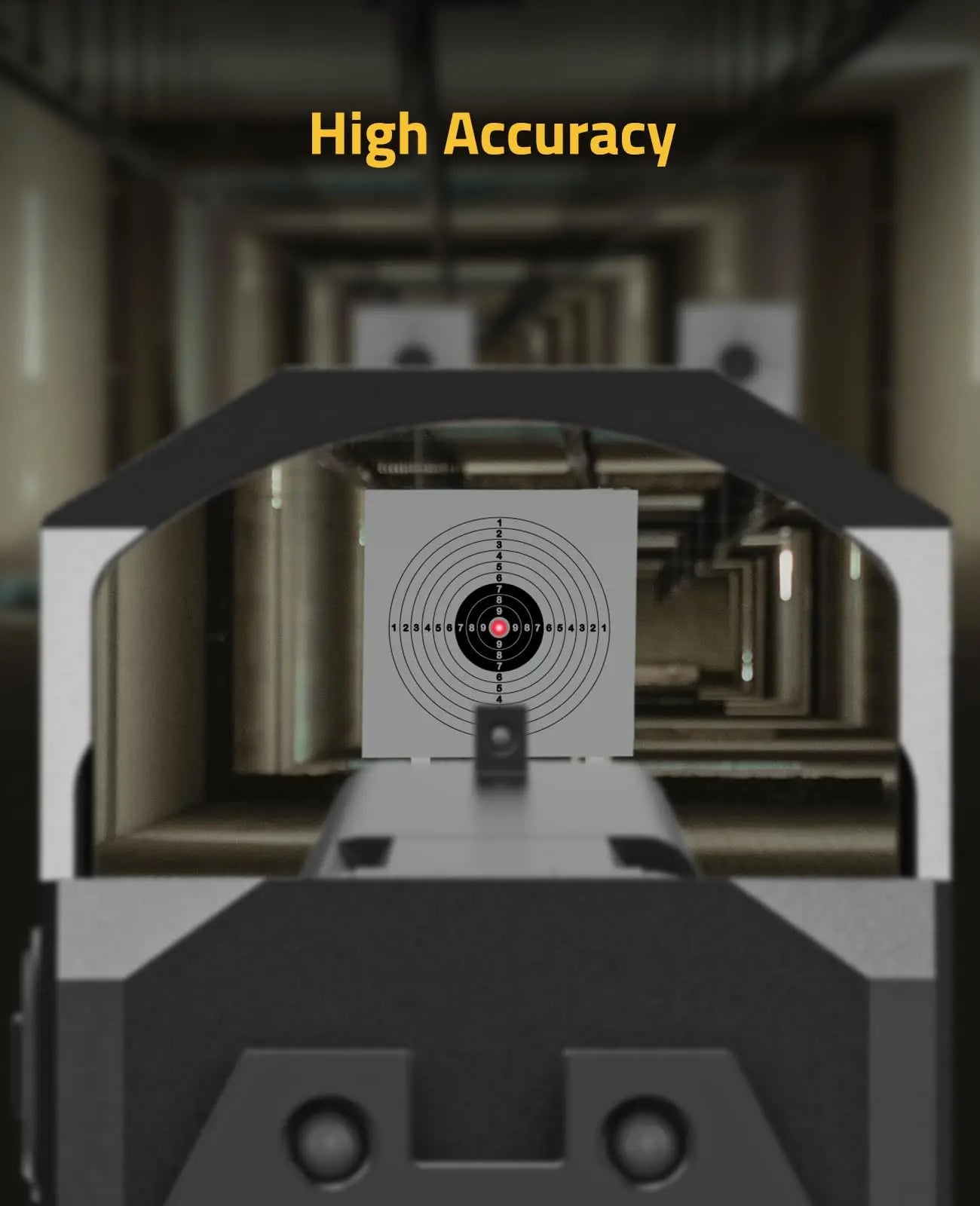 CVLIFE Bore Sight Laser 9mm Sighter with Chamber Extractor Tool and 6 Batteries Red Laser Zeroing Boresighter O-Rings