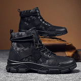 Camouflage Boots for Men Autumn Winter Platform Desert Boots Outdoor High-top Shoes Men Ankle Boots Buty Robocze Meskie