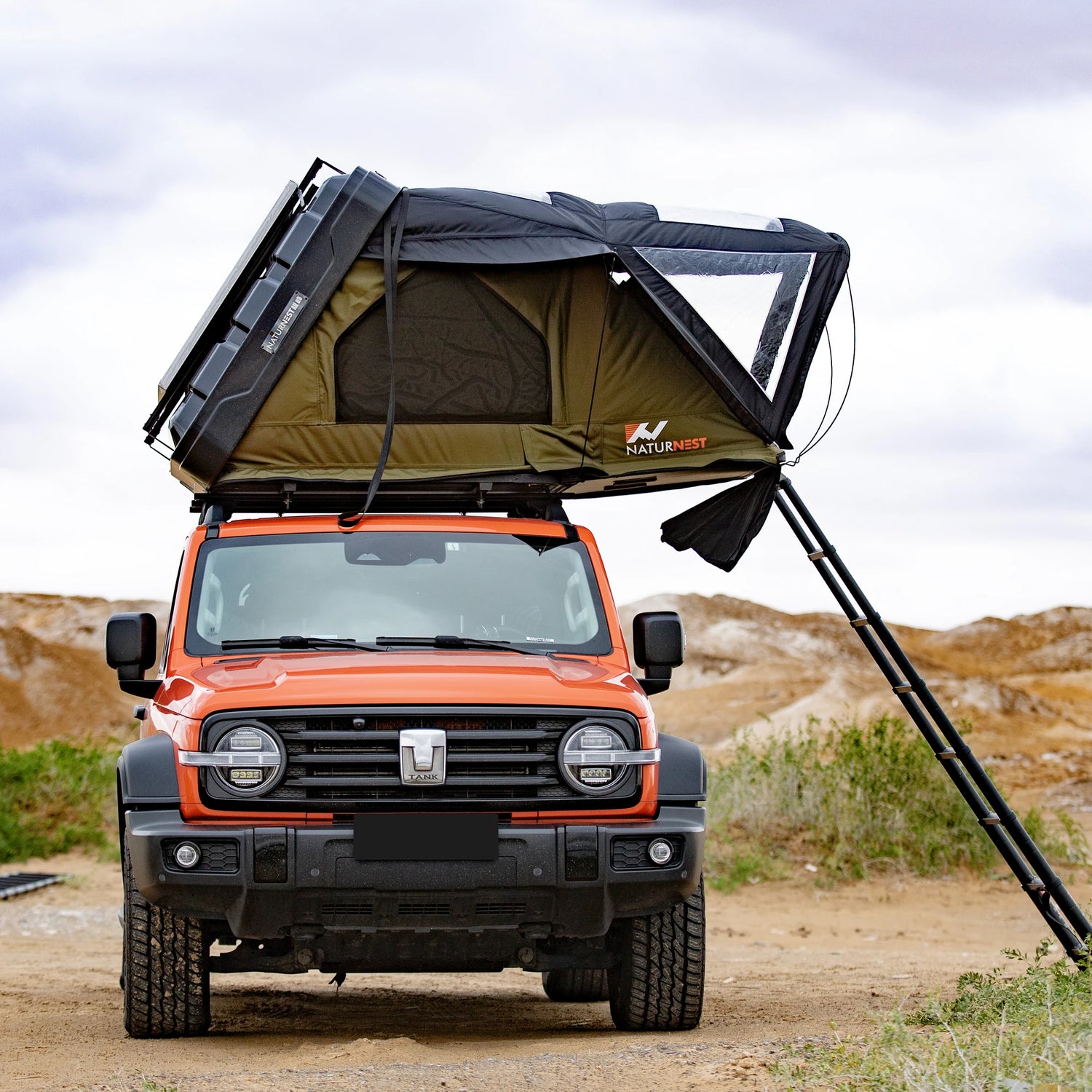 Naturnest Sirius1 plus clamshell rooftop tent