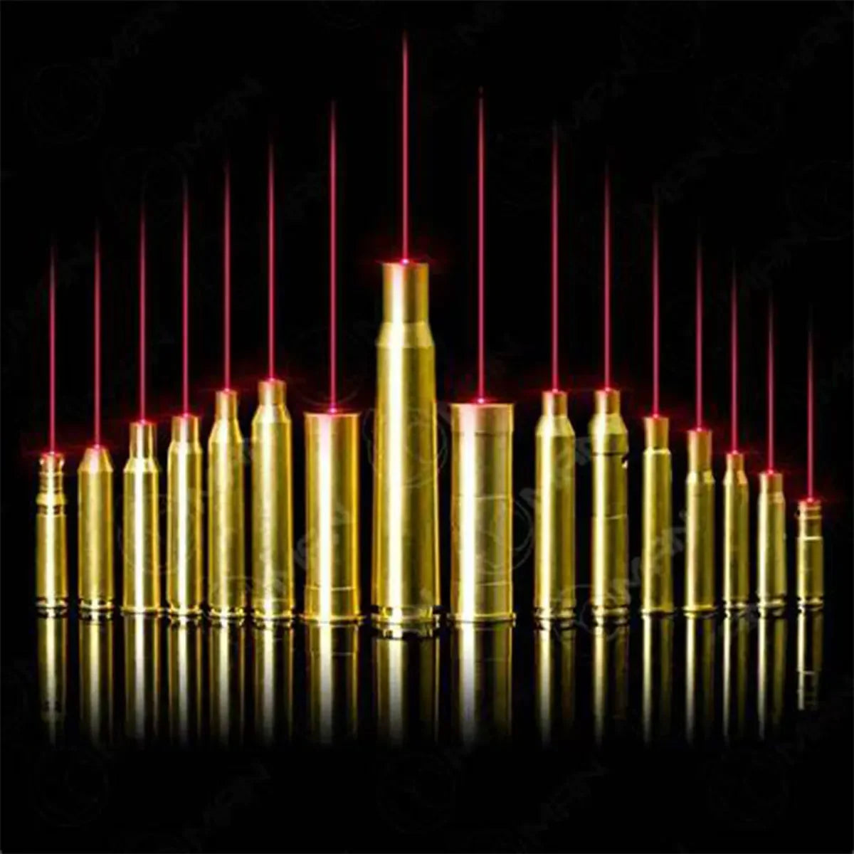 Tactical Red Laser Bore Sighter Boresighter 7MM 8MM .38 .45 .222 5.45x39 .303 7.62x39 7x57R 300WIN 6.5mm Bullet Snap Caps