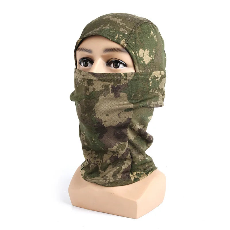 Camouflage Balaclava Hat Cycling Full Face Mask Outdoor Sports Hunting Hiking Ski Mask motorcycle Helmet Inner Cap  ﻿