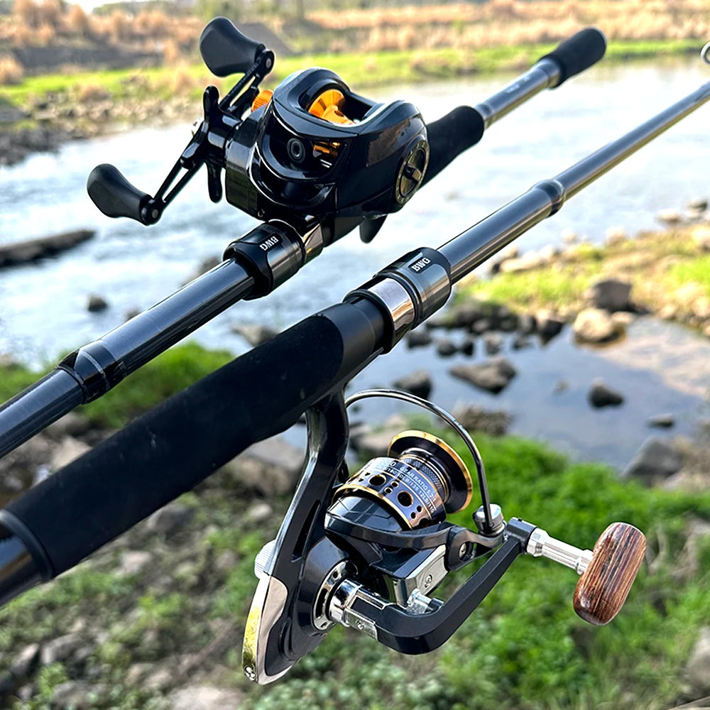 Ultralight Carbon Spinning Fishing Rod Combo 1.8m-3.0m Lure Pole M Action 2000 3000 4000Series Carp Feeder Reel for All Waters