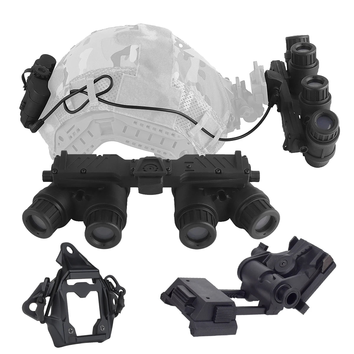 Tactical Nylon GPNVG 18 Night Vision Goggle With L4G24 Helmet NVG Mount Adapter DUMMY Model Hunting Fast Helmet Accessories