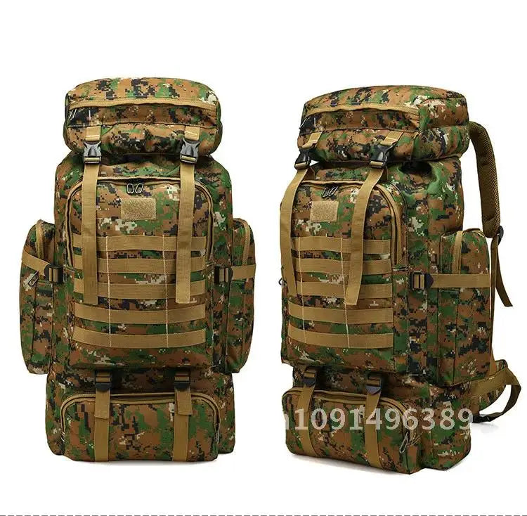 Outdoor Camouflage Men's Backpack, Large Space Waterproof Outdoor Military Backpack, Men's Travel Backpack, Hiking Backpack