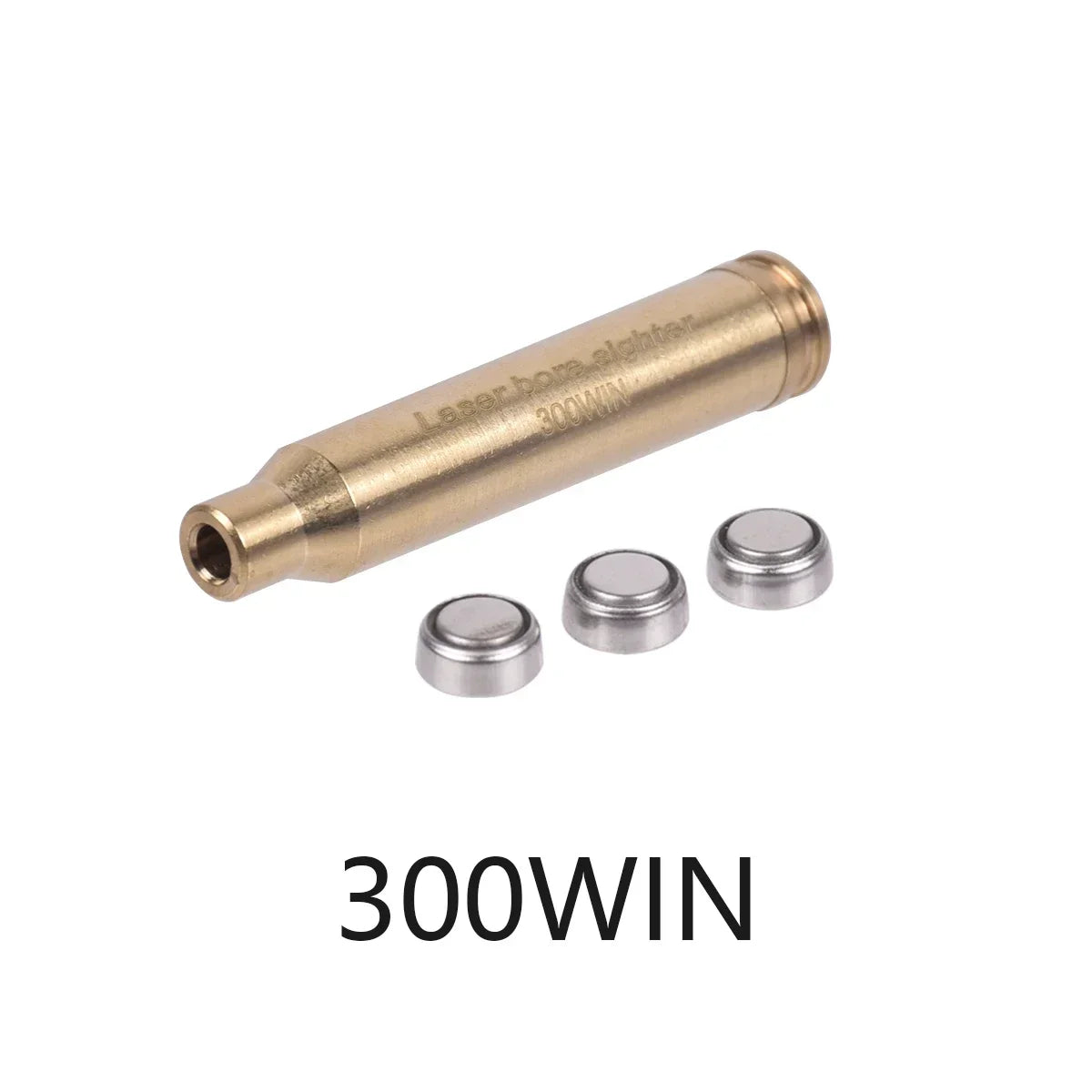 Tactical Red Laser Bore Sighter Boresighter 7MM 8MM .38 .45 .222 5.45x39 .303 7.62x39 7x57R 300WIN 6.5mm Bullet Snap Caps