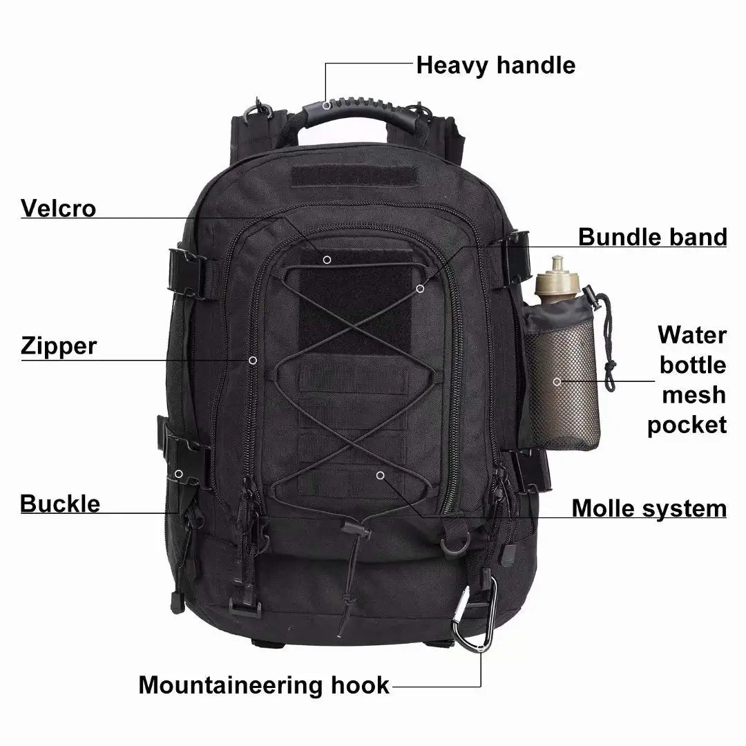 Backpack for Men Large Military Backpack Tactical Travel Backpack for Work,Camping,Hunting,Hiking