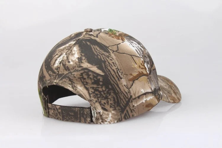 Men Outdoor Cap Hunting Real Tree Camouflage Camo cap Adult Leaves Baseball Cap Hiking hat casual dad hat Adjustable